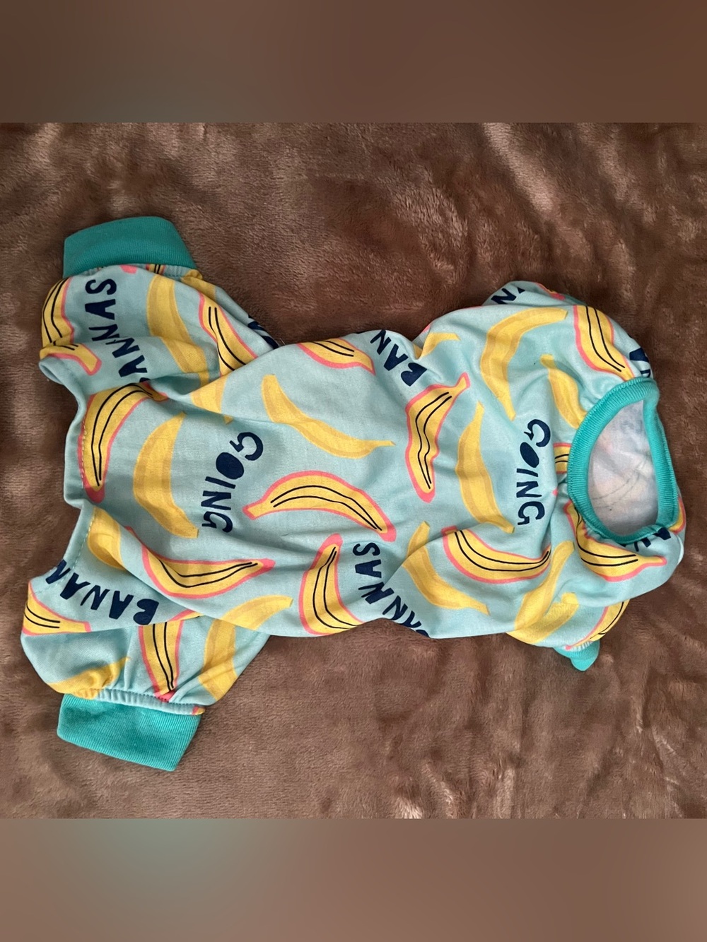 XS Going Bananas Dog Pajamas